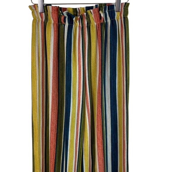 Boho Multicolor Stripe Pants Size Medium - Picture 2 of 8
